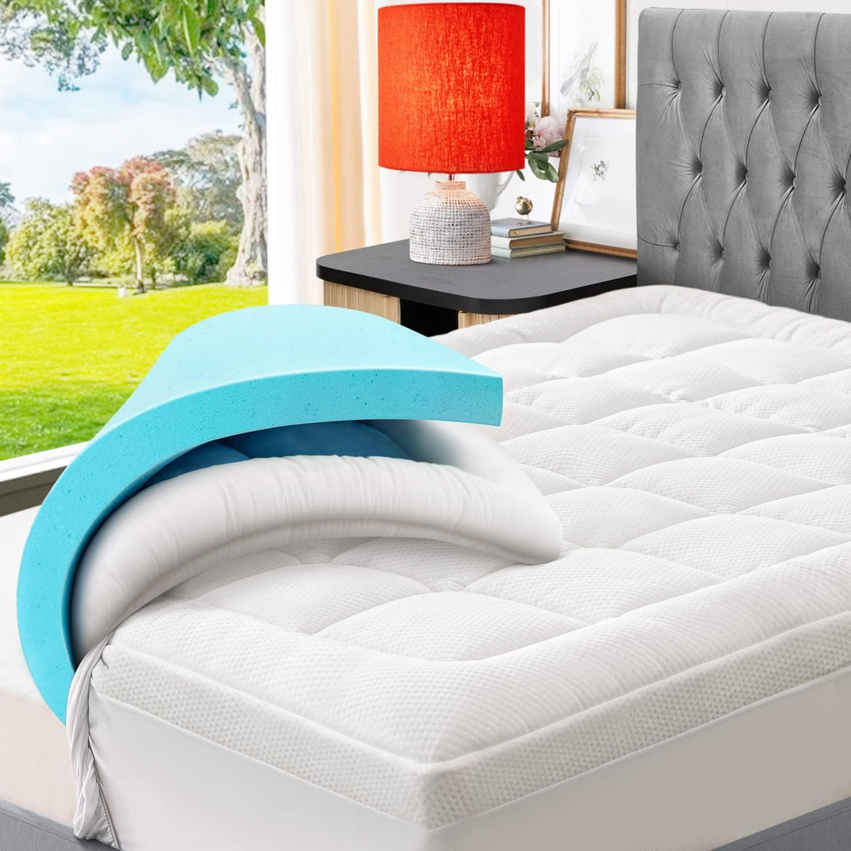 Maxi-Cozy Cooling Mattress Topper