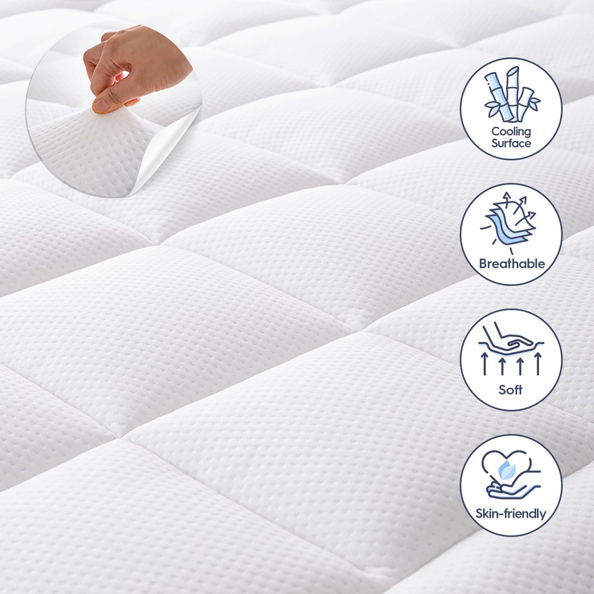 Maxi-Cozy Cooling Mattress Topper