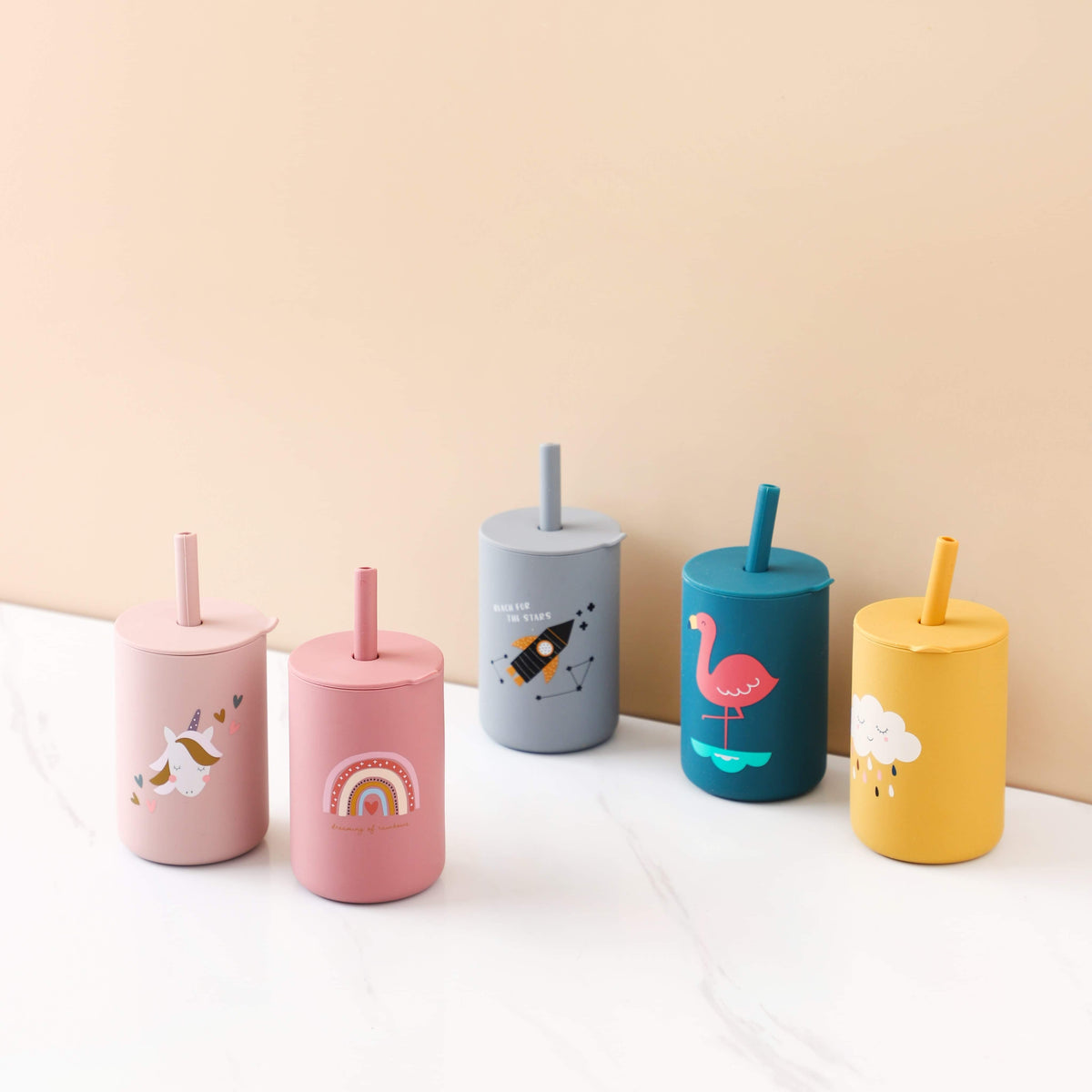 Cartoon Silicone Sippy Cups