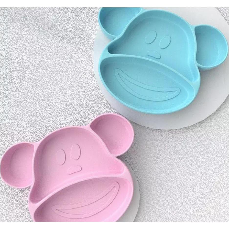 Mishka &amp; Meg the Monkey Silicone Suction Plate